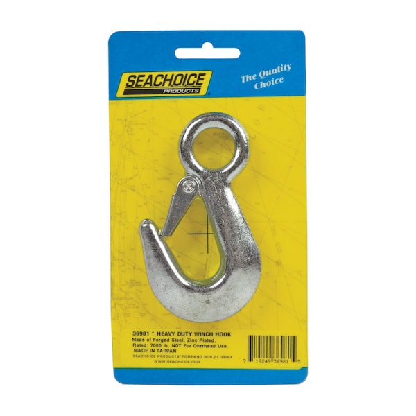 Seachoice Seachoice Zinc-Plated Steel 3-7/8 in. L X 5/8 in. W Winch Hook 1 pk 36981 - main